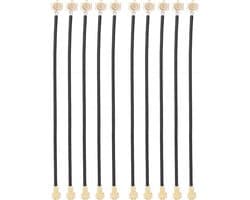 10 stuks IPEX-4 naar IPEX-1 connector, pin connector voor draadloze netwerken, UFL female naar IPEX-1 kabel voor AX200, 9260 en 8265 adapters