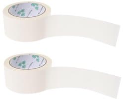 2 Rollen Witte Verpakkingstape - Hechtstrips voor Verzending, Industrieel Gebruik en Schrijfbare Verpakking - Sterke Papier Tape voor Brede Dozen en Verpakking