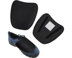 Leren Beschermers voor Laarzen, 1 Paar, Hitte- en Slijtvast, Veiligheidsschoenen, Spleetbeschermers, Vuurvast en Duurzaam voor Mannen en Vrouwen, Zwart