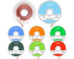 Desoldering Draad voor het Verwijderen van Soldeer - 7 Stuks, 1.5 m Lengte, Ideaal voor PCB en Circuitborden, Effectieve Soldeerafvoer en Hersteltools