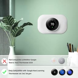 Thermostaat Trim Kit - Wandplaat Cover - Muur Imperfecties Bedekken - Vingerafdrukbestendig Ontwerp - Standaard Maat - Wit — thumbnail 4