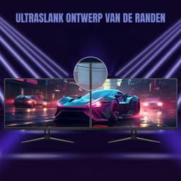 Zyrex® Gaming Monitor 240hz - Gaming Monitor -Zwart - ‎‎16cm x 62cm x 46cm — thumbnail 8