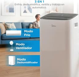 Mobiele Airco - Koud en Warm - Comfort Thuis Creëren - Met Warmtepomp - 9000 BTU - Wit — thumbnail 4