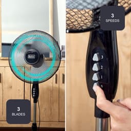 Krachtige Staande Ventilator met Oscillerende Functie en Stille Werking — thumbnail 4