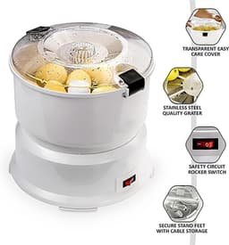Elektrische Aardappelschiller - Automatische Schilmachine - Efficiënt Groenten Schillen - Met Container - 1kg Capaciteit - Wit — thumbnail 5