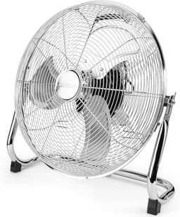 Vloerventilator - Windmachine - Ruimte Koelen - Stille Werking - 40 cm Diameter - Chroom — thumbnail 1