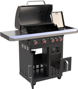 Landmann Fryton 4.1 Gasbarbecue – 3-in-1 Grillen, Bakken & Koken – BBQ met Zijbrander — thumbnail 4
