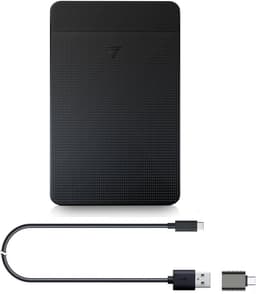 Externe Harde Schijf - Draagbare Opslag - Bestanden Opslaan - Ultra Slim Design - 500 GB - Zwart — thumbnail 1