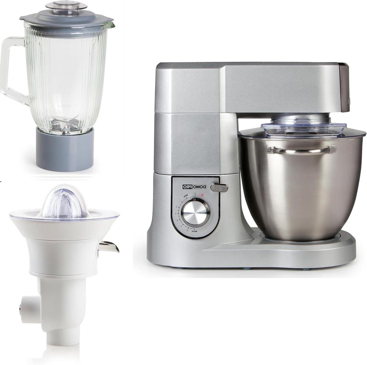 Keukenmachine - Mixer Robot - Zelf Bakken - Krachtige Motor - 6.7 Liter - Grijs — afbeelding 1