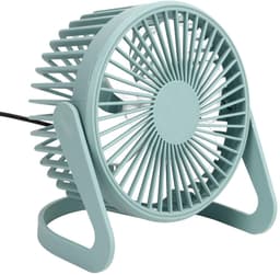 aladdien - USB Bureauventilator - Stil - Lichtblauw - Compact - Drukbestendig - Voor Thuis en Kantoor - Ventilator met Verlengde Kabel — thumbnail 1