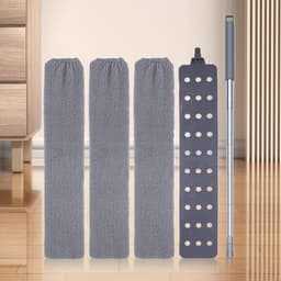 Intrekbare stofreiniger - Herbruikbare dweil - Efficiënt afstoffen - 360 graden draaibare kop - 42 cm - Grijs — thumbnail 4