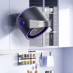 Tafelventilator - Draagbare Circulator - Persoonlijk Comfort - Bladloos Ontwerp - 13.5 x 9.5 x 17 cm - Paars — thumbnail 3