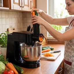 Keukenmachine - Keukenrobot Mixer - Bakken en Koken - Geïntegreerde Weegschaal - 8 Liter Kom - Zwart — thumbnail 3