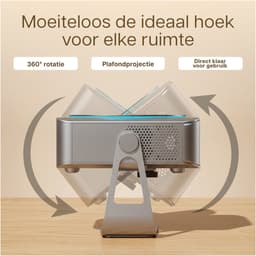 Beamer met WiFi & Bluetooth van MMOBIEL – 1080P, 320 ANSI, 4K Ondersteuning, Automatische Keystone Correctie, 200 Inch – Voor HMDI, USB, iOS & Android – Home Cinema Projector — thumbnail 5