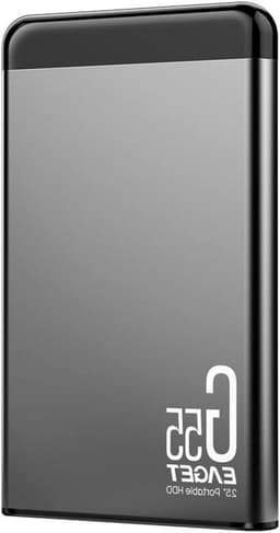 Externe Harde Schijf - Mobiele HDD - Bestanden Opslaan - Schokbestendig Metalen Behuizing - 500 GB - Zilver — thumbnail 1