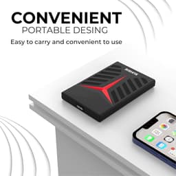 Externe harde schijf - Draagbare HDD - Gegevens opslaan - Plug-and-play functie - 500 GB - Zwart — thumbnail 3