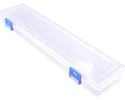 Stevige Opbergdoos met Deksel voor Kwasten, Duurzaam Plastic, Lichtgewicht en Geschikt voor Schilderbenodigdheden en Organisatie