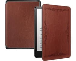 E-reader Hoes - Beschermhoes Kindle - Lezen Onderweg - Automatisch Wakker/Slaap - 18 x 13.2 x 1.5 cm - Vintage Stijl