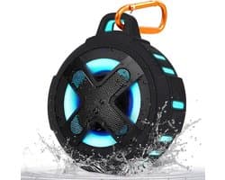 Florixa® Douche Speaker - Badkamer Speaker - Douche Speaker Bluetooth - Zwart - 11cm x 10cm x 6cm