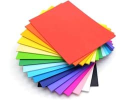 Kleurige A4 230 g/m² Papieren Vellen voor Creatief Knutselen, 12 Verschillende Kleuren, Ideaal voor DIY Projecten en Foto's
