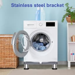 Wasmachine Voetstuk - Apparaat Basis - Huishoudelijk Gebruik - Verstelbare Lengte - 60x60x20cm - Zilver — thumbnail 5