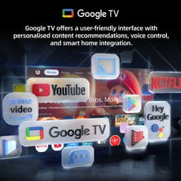 CHiQ U43QM10V - Smart TV 43 Inch - QLED Pro Google TV - UHD 4K - Randloos Metal Design - Dolby Audio - Nieuw — thumbnail 3