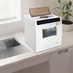 Mini Vaatwasser - Compacte Vaatwasser - Kleine Keuken - Verschillende Wasprogramma's - 46 cm - Wit — thumbnail 5