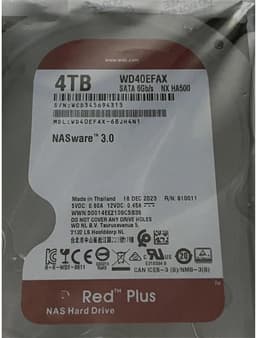 1 Stks 4 T 3.5 inch Voor NAS Opslag Server Harde Schijf 5400 RPM 256 M SATA WD40EFAX — thumbnail 3