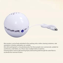 Mini Vaatwasser - Compacte Reiniger - Efficiënt Afwassen - Dubbele Reinigingsmethoden - USB Opladen - Wit — thumbnail 3