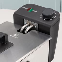 Olie Friteuse - Frituurpan - Lekkere Snacks - Koude Zone Technologie - 4 Liter Capaciteit - Grijs — thumbnail 3