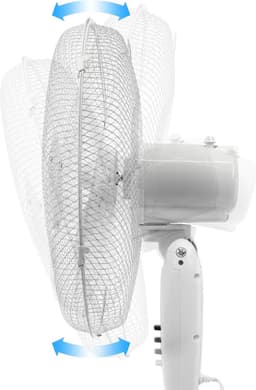 Staande Ventilator - Vloerkoeler - Ruimte Verkoelen - Verstelbare Hoogte - 40 cm - Wit — thumbnail 5