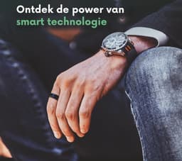 NOLATR Slimme Ring met Stappenteller, Activiteitstracker & Hartslagmeter – Zonder Abonnement & Nederlandse App – Zwart – Maat 12 — thumbnail 5
