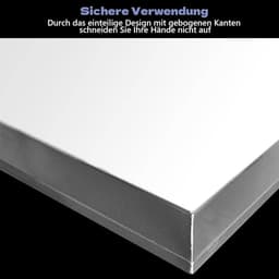 Wasmachine Afvoerpan - Lekbak Wasmachine - Waterschade Voorkomen - Roestvrij Staal - 08 mm dik - Zilver — thumbnail 4