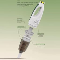 Draadloze stofzuiger 120W 10Kpa krachtige en lichte stofzuiger draagbaar oplaadbaar 4-in-1 voor thuis harde vloeren huisdierhaar tapijten — thumbnail 3