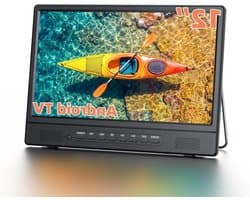 Draagbare Smart TV - Mini Televisie Keuken TV - Kamperen en Reizen - Android 14 Besturingssysteem - 12 inch - Zwart