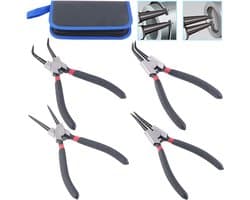 Set van 4 Stuks 7-Inch Interne en Externe Snap Ring Tang voor Precisiewerk en Onderhoud