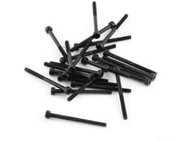 Complete M3 Allen Bout Montagekit met 24 Stuks - M3 x 40 mm, Gedeeltelijk Gewonden, Voor Precisie Bevestiging en Assemblage