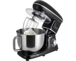 Keukenmachine 1500W - Keukenmixer Krachtig - Brood Deeg Maken - Compact LCD Display - 6.2 Liter Kom - Zwart