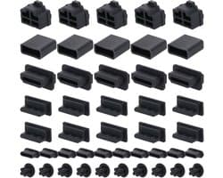 Siliconen USB en HDMI poortafdekkers - 45 stuks in 6 verschillende types voor optimale bescherming
