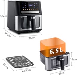 Berdsen BD-655 - Heteluchtfriteuse - 6,5L - 1700W - Zwart — thumbnail 5