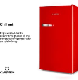 Klarstein Koelkast Beercracker 91 Liter - Drankkoeler Drankenkoelkast - voor Hotelkamer voor Kantoor - LED - Compact Koelkast Vrijstaande Koelkast Kleine Koelkast Fridge - Mini Fridge — thumbnail 5