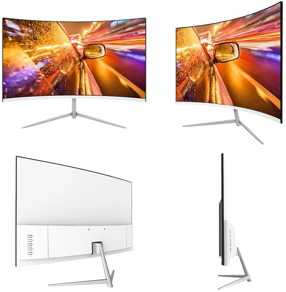 Stemily Monitor - Beelscherm - PC - 24-inch - Geboren Scherm - Gaming - 2ms & 75Hz - 2800R Kromming - 98% sRGB & 3000:1 — afbeelding 1