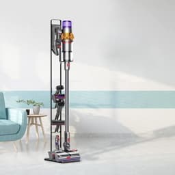 Metalen Stofzuigerhouder - Compatibel met Draadloze Stofzuigers zoals Dyson V15, V12, V11, V10, V8, V7, V6 - Zwart - Robuust Design - Ruimtebesparend - Eenvoudig te Monteren — thumbnail 3