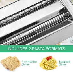 Handmatige Pastamachine met 6 Instelbare Dikte-instellingen - Verse Pasta voor Thuis — thumbnail 5