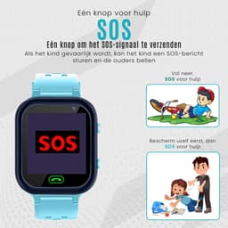 Ohome Smartwatch kinderen - Horloge Kind - Kinder Smartwatch - Tracker voor Kinderen - Kinderhorloge Jongen en meisjes - Blauw — thumbnail 5