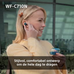 Sony WF-C710N volledig draadloze oordopjes met ruisonderdrukking - glasblauw — thumbnail 5