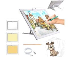 Oplaadbare A3 Lichtpad met Magnetische Clip en Dimbare Helderheid