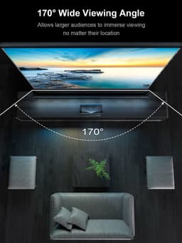 AWOL Vision vloer opstijgend home cinema ALR scherm, 120. — thumbnail 3
