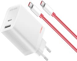 OnePlus 5461100631 oplader voor mobiele apparatuur Universeel Wit AC Snel opladen Binnen