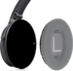 kwmobile 2x oorkussens geschikt voor Bose Quietcomfort 35 35II 25 15 / QC35 QC35II QC25 QC15 - Earpads voor koptelefoon in zilver — thumbnail 3